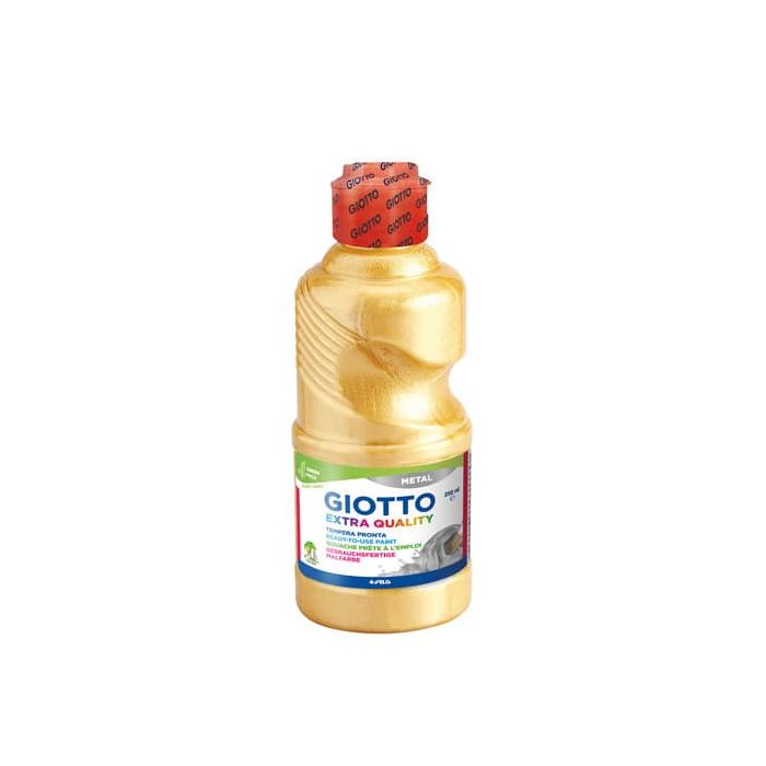 Tempera pronta Giotto metal in flacone 250 ml oro metallizzato F53140100 main product photo