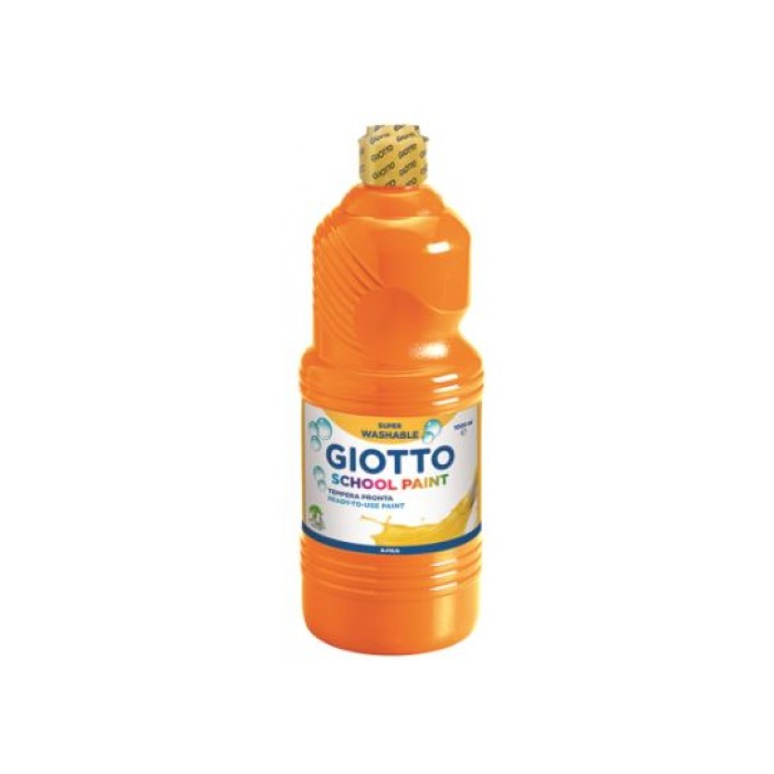 Tempera pronta Giotto School Paint in flacone 1 L arancione F53550500 main product photo