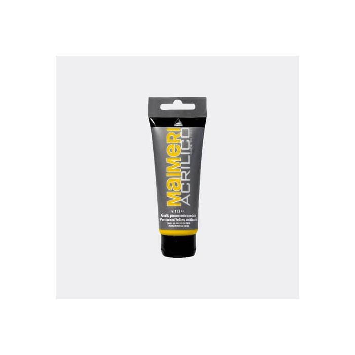 Colore acrilico Maimeri in tubetto 75 ml giallo permanente medio - M0916113 main product photo