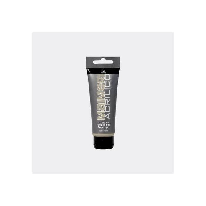 Colore acrilico Maimeri in tubetto 75 ml grigio caldo - M0916507 main product photo
