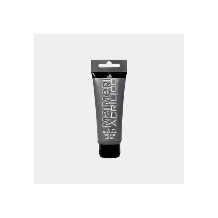 Colore acrilico Maimeri in tubetto 75 ml grigio scuro - M0916511 main product photo