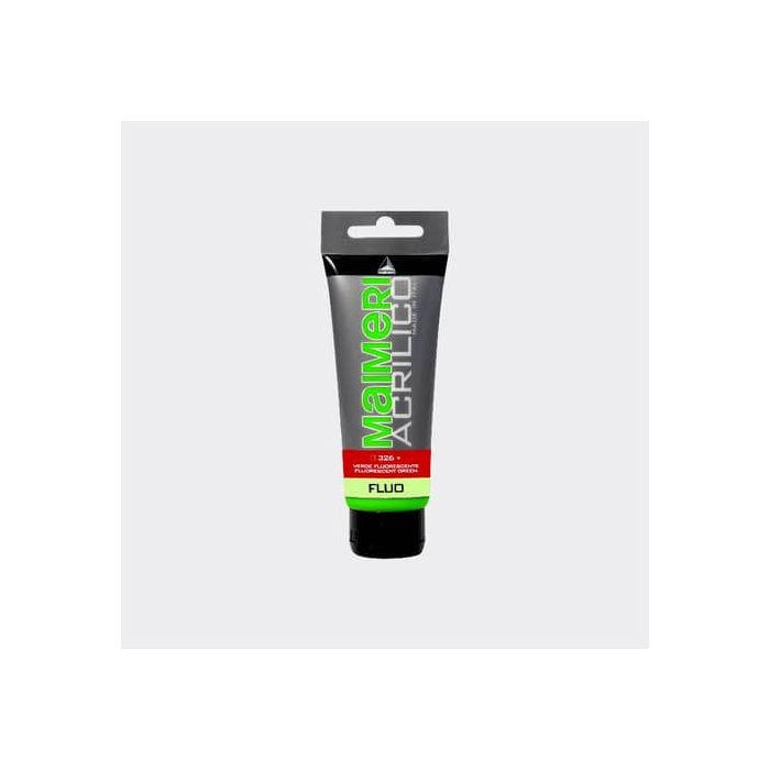 Colore acrilico Maimeri in tubetto 75 ml verde fluorescente - M0916326 main product photo