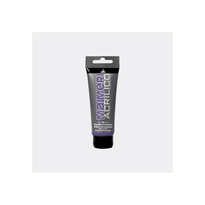 Colore acrilico Maimeri in tubetto 75 ml violetto oltremare - M0916440 main product photo