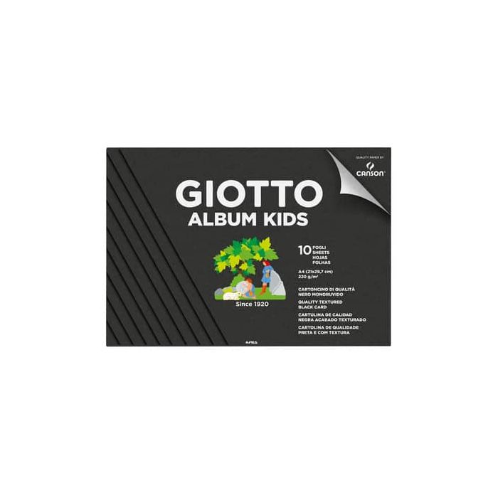 Album da disegno Giotto Kids A4 10 ff. da 220 g monoruvidi nero F580600 main product photo