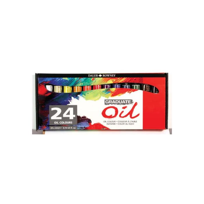 Colori a olio Daler Rowney Graduate Oil in tubetto 22 ml 24 colori assortiti D117522024 main product photo