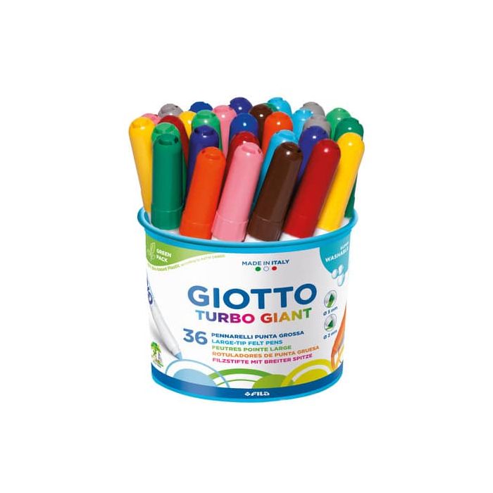 Pennarelli Giotto Turbo Giant in conf. 36 colori assortiti F424900 main product photo