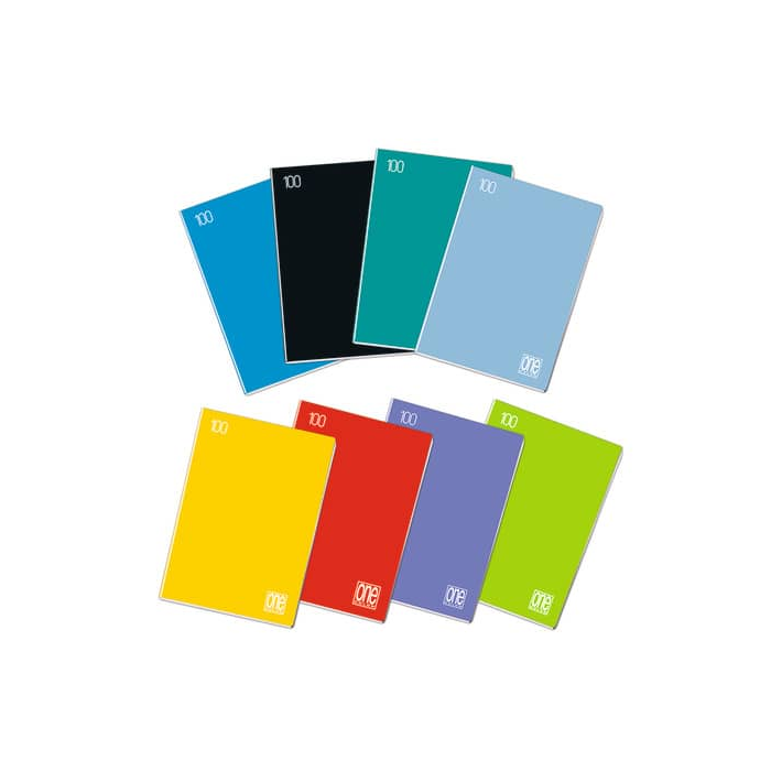 Quaderno One Color A5 - 80 g/m2 - 20+1 ff - 10 mm 6241 main product photo