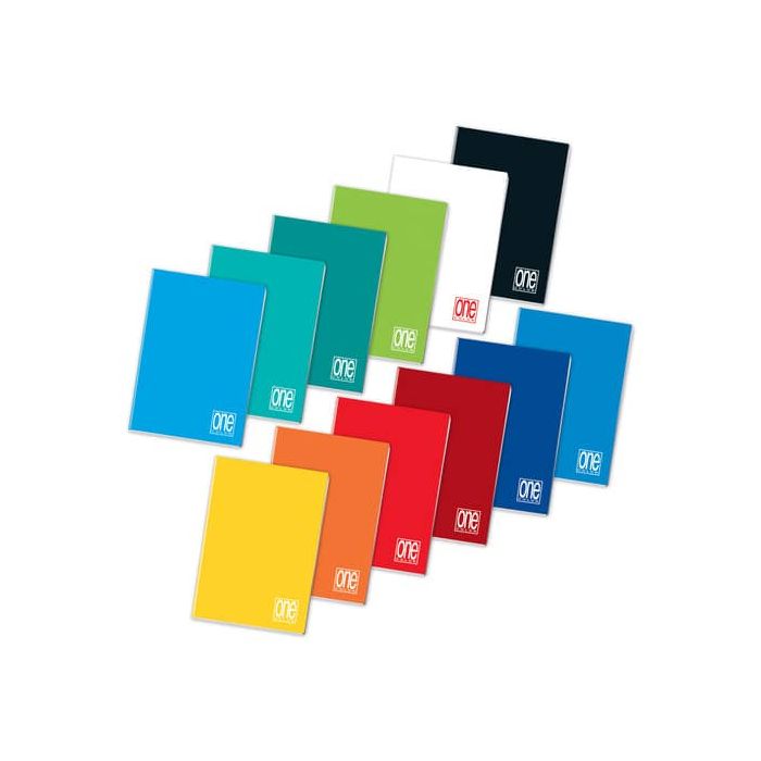 Quaderno One Color A5 - 80 g/m2 - 20+1 ff - 5 mm 1448 main product photo