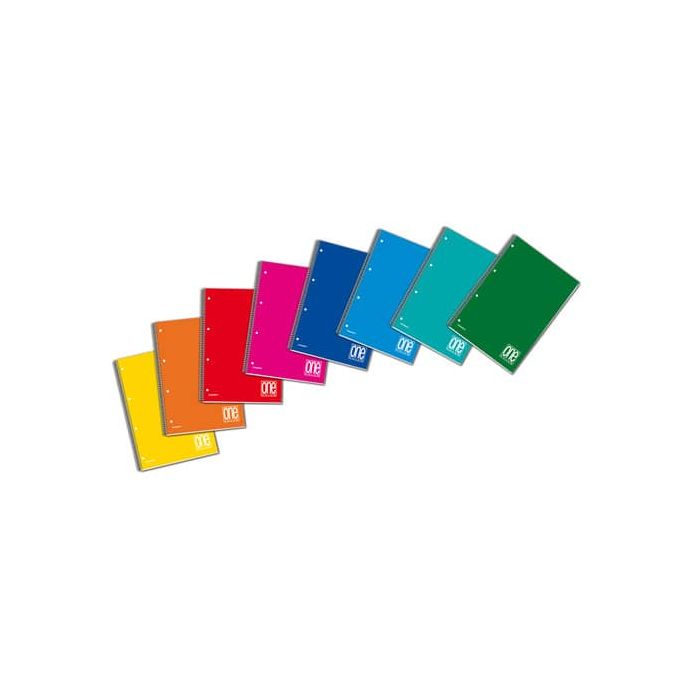 Quaderno spiralato One Color A4 - 80 g/m2 - 60 ff con 4 fori - 4 mm 1154 main product photo
