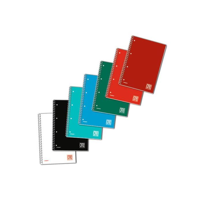 Quaderno spiralato One Color A5 - 80 g/m2 - 60 ff con 4 fori - 1R 1299 main product photo