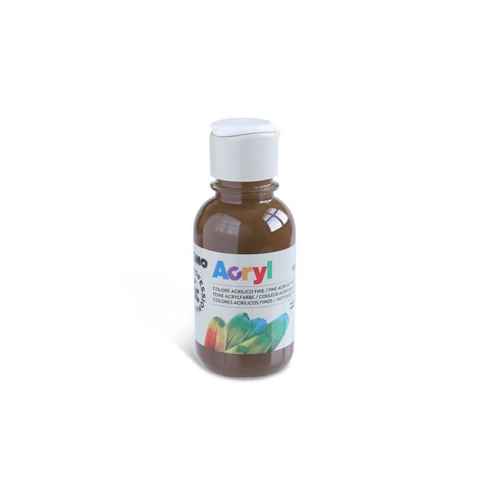Colore acrilico Primo in bottiglia PET con tappo dosatore 125 ml ombra naturale - 402TA125745 main product photo