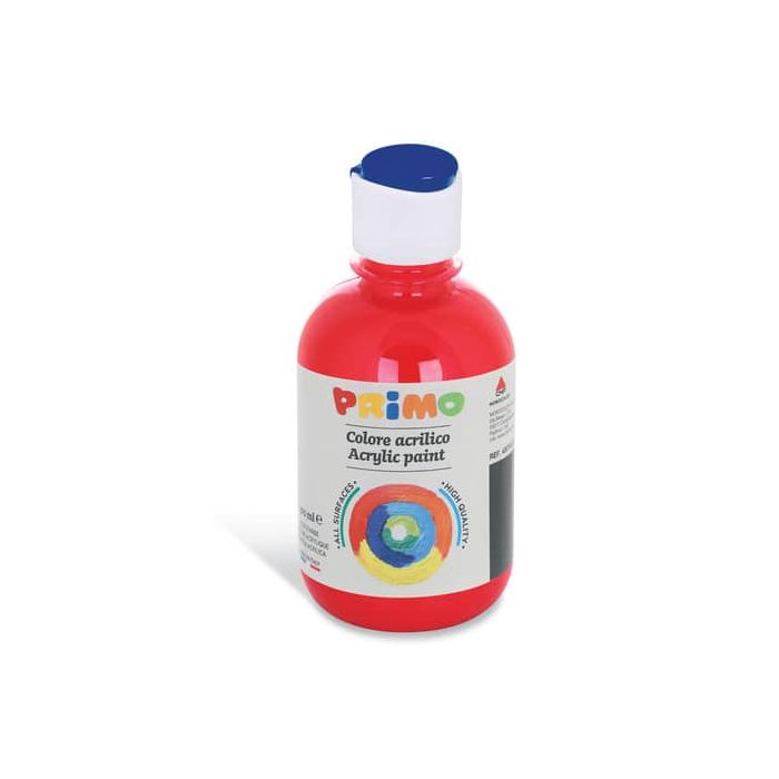 Colore acrilico Primo in bottiglia con tappo dosatore 300 ml scarlatto 400TA300380 main product photo