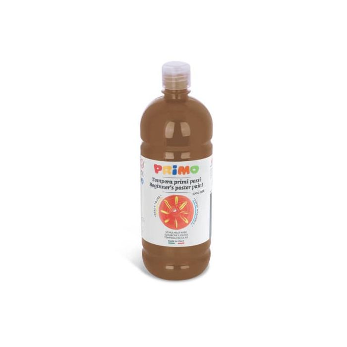 Tempera brillante in bottiglia in PET Primo Primi Passi 1000 ml marrone 204BR1000745 main product photo