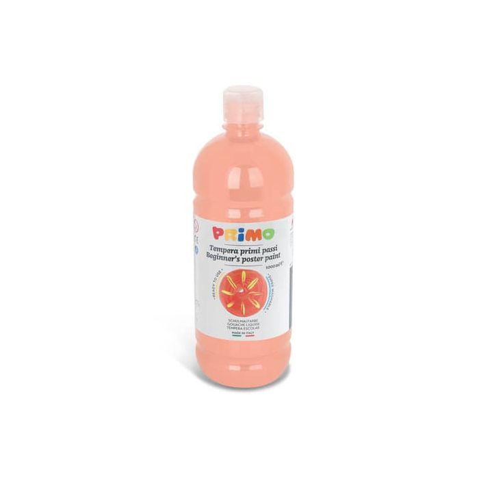Tempera brillante in bottiglia in PET Primo Primi Passi 1000 ml rosa carne 204BR1000331 main product photo
