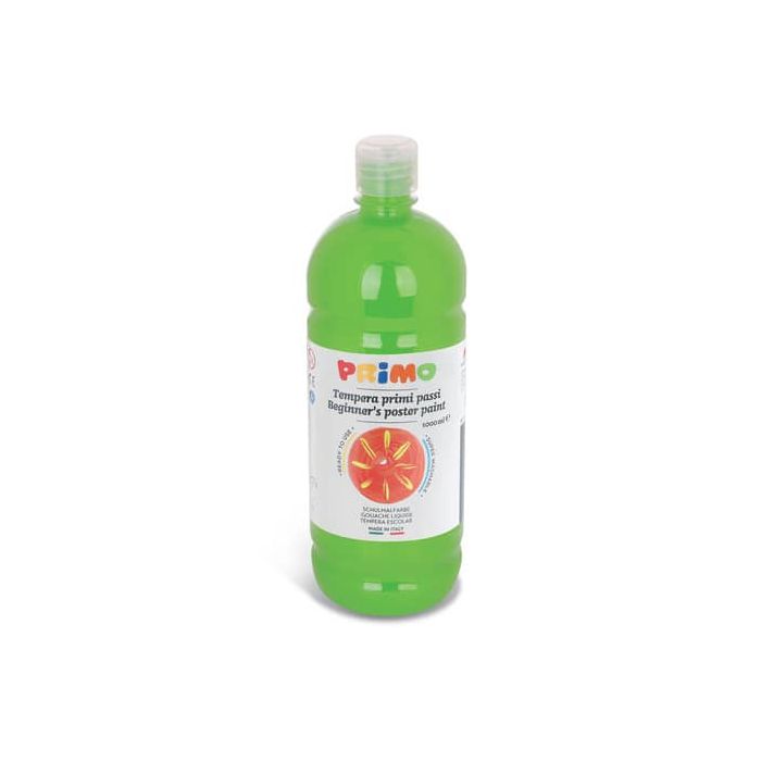 Tempera brillante in bottiglia in PET Primo Primi Passi 1000 ml verde chiaro 204BR1000600 main product photo