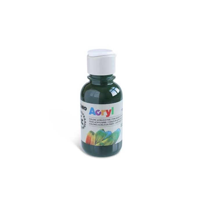 Colore acrilico Primo in bottiglia PET con tappo dosatore 125 ml verde vescica - 402TA125690 main product photo