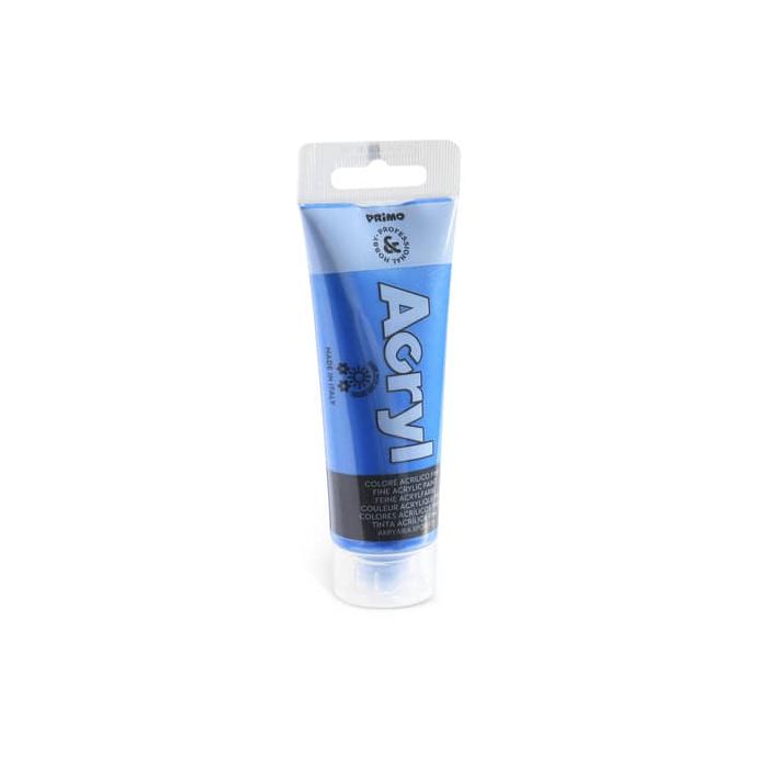 Colore acrilico Primo in bottiglia PET con tappo dosatore 75 ml blu - 420TAM75521 main product photo