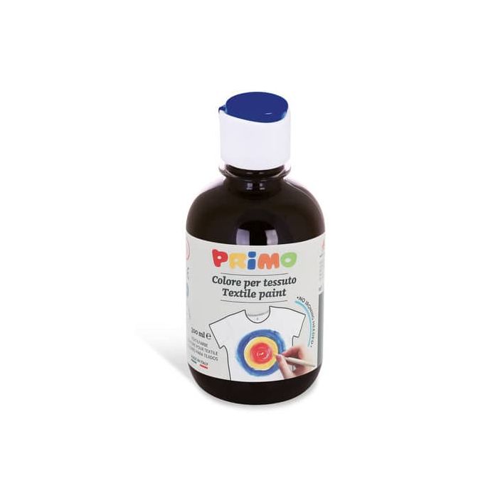 Colore per tessuto in bottiglia Primo con tappo dosatore 300 ml nero - 411TX300800 main product photo