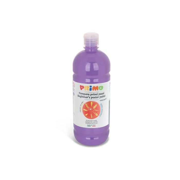 Tempera brillante in bottiglia in PET Primo Primi Passi 1000 ml lilla 204BR1000450 main product photo