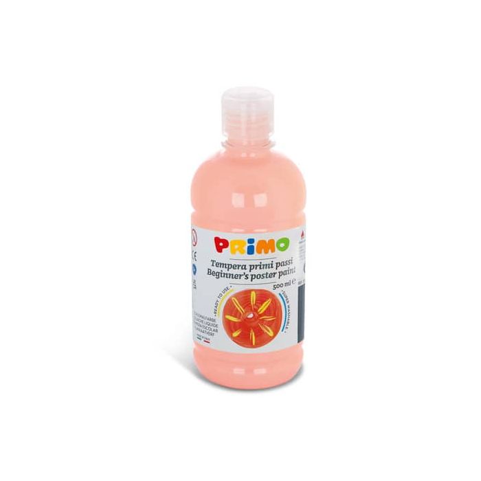 Tempera brillante in bottiglia in PET Primo Primi Passi 500 ml rosa carne 202BR500331 main product photo
