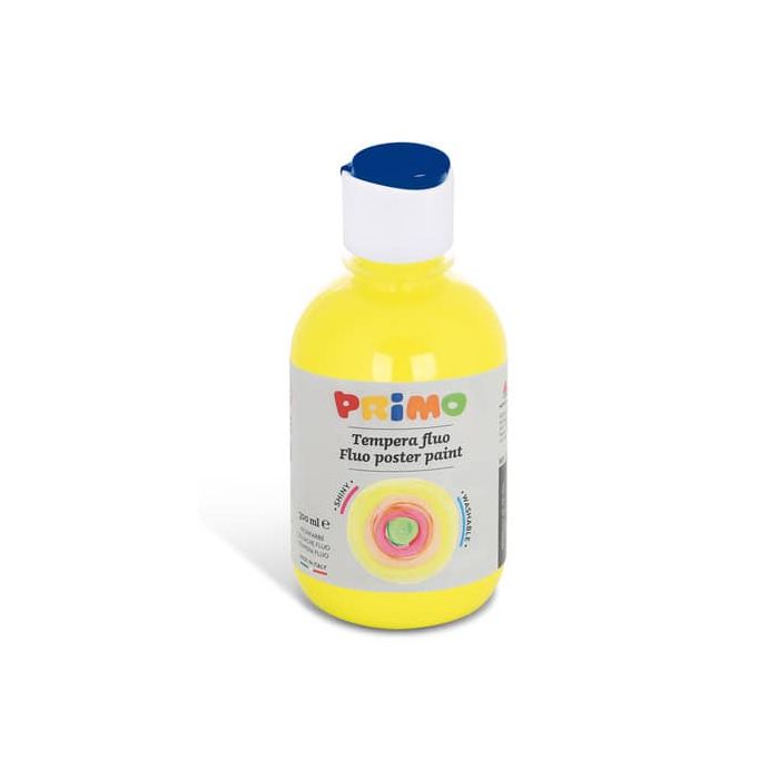 Tempera in bottiglia primi passi Primo 300 ml giallo fluo 255TF300210 main product photo