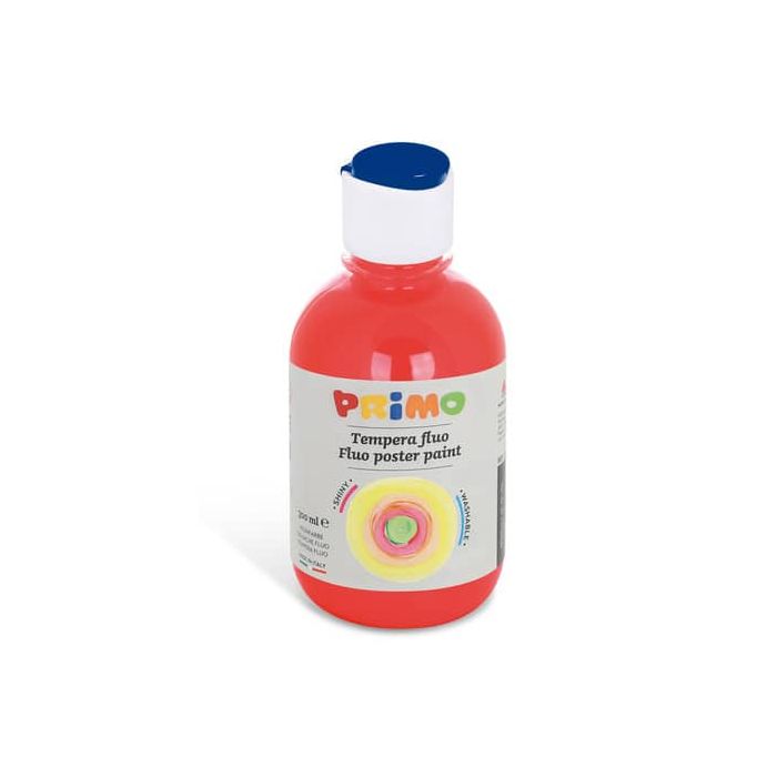 Tempera in bottiglia primi passi Primo 300 ml vermiglio fluo 255TF300300 main product photo
