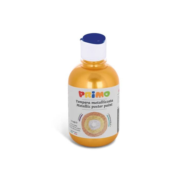 Tempera pronta metallizzata Primo con tappo misuratore 300 ml oro 233TM300920 main product photo