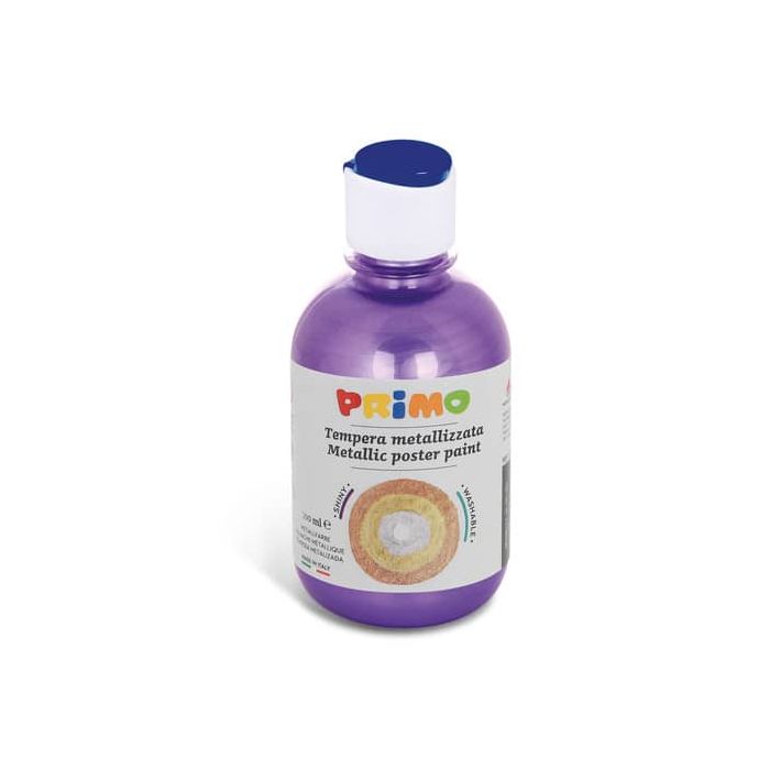 Tempera pronta metallizzata Primo con tappo misuratore 300 ml viola 233TM300400 main product photo