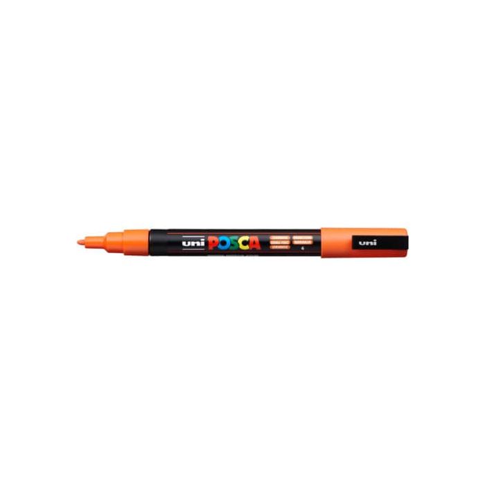 Marcatore a tempera Posca Uni-Ball punta tonda 0,9-1,3 mm arancio PC3MAR main product photo