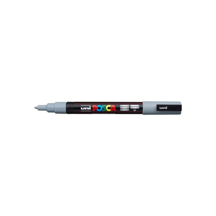 Marcatore a tempera Posca Uni-Ball punta tonda 0,9-1,3 mm grigio PC3MGR main product photo
