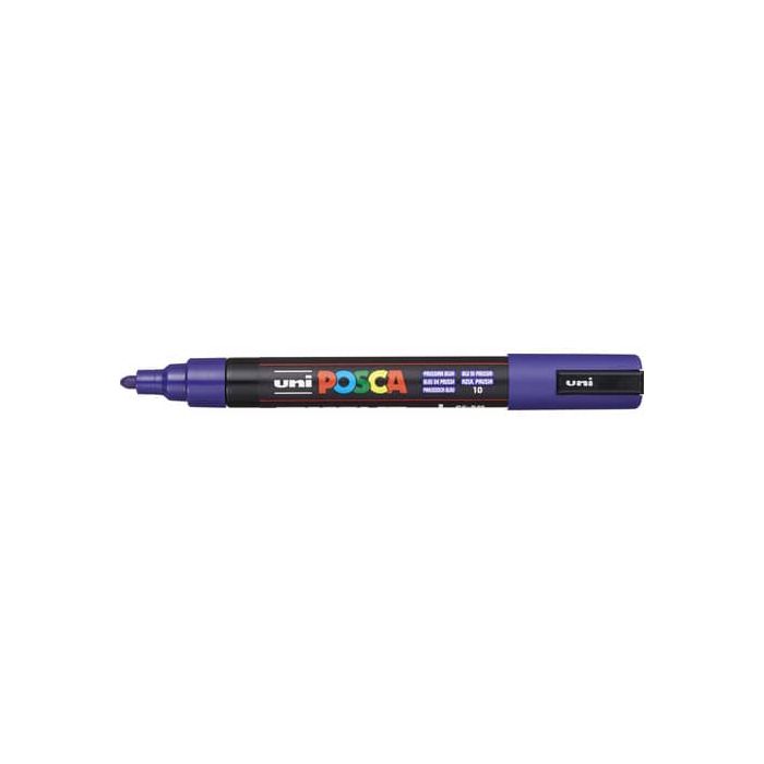 Marcatore a tempera Posca Uni-Ball punta tonda 1,8-2,5 mm blu di prussia PC5M BLU PRUSSIA main product photo