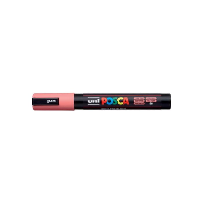 Marcatore a tempera Posca Uni-Ball punta tonda 1,8-2,5 mm rosa corallo PC5M ROSA CORALLO main product photo