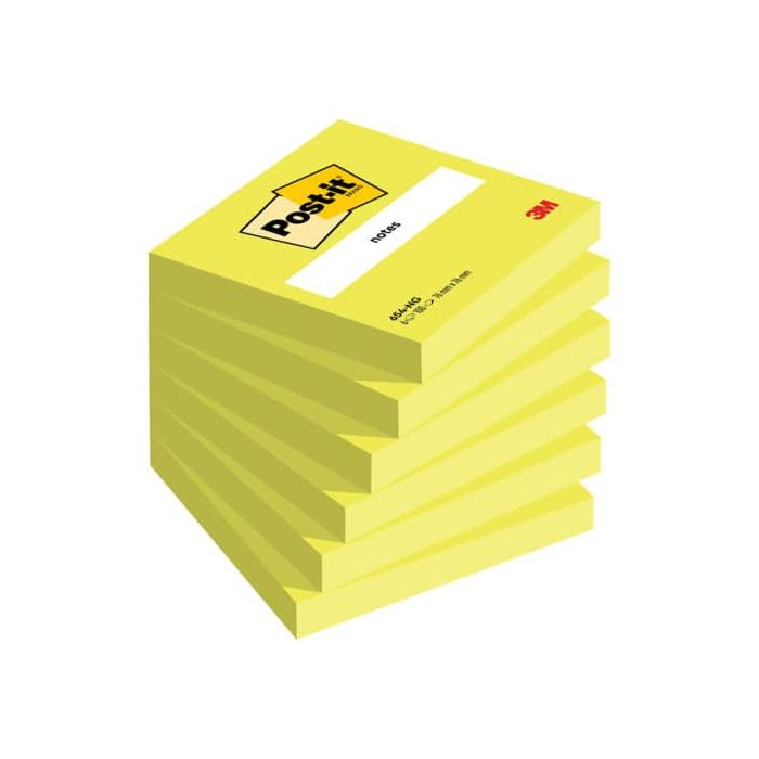 Foglietti Post-it® verde acido 100 fogli/blocchetto conf. 6 pz 76x76 mm 7100177477 main product photo