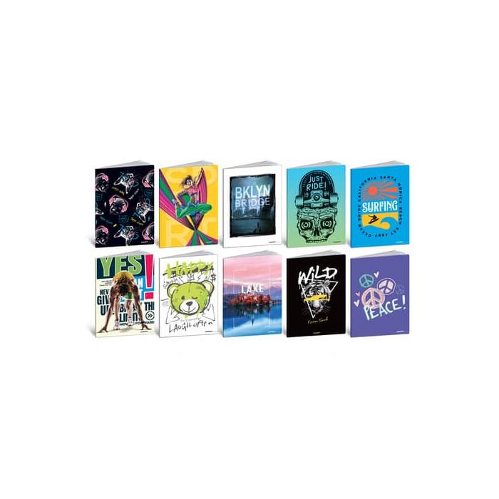 Maxi quaderni Blasetti Girl formatro A4 carta 80 g conf. 10 pezzi rigatura Q - 8711 main product photo