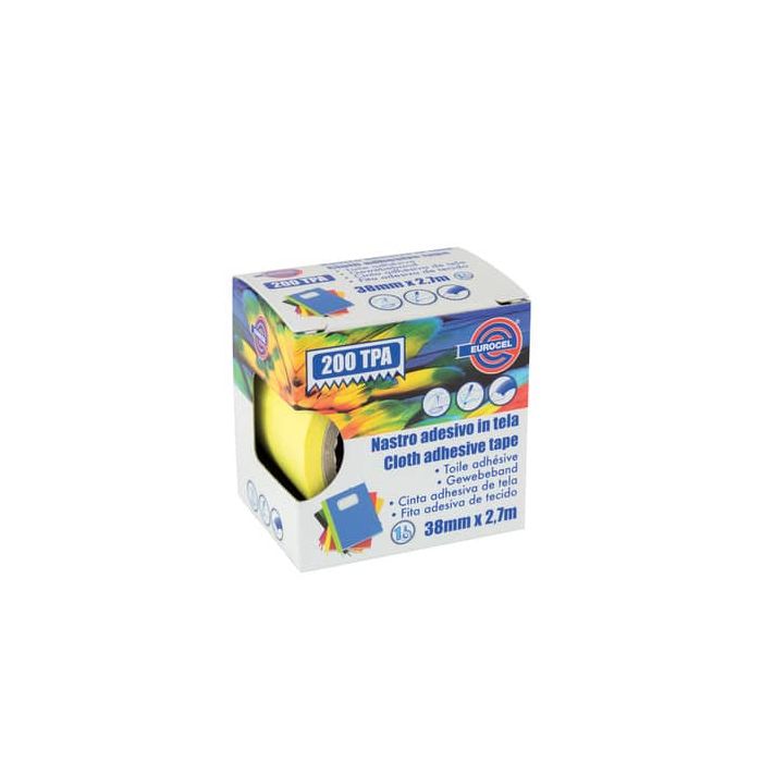 Nastro adesivo telato Eurocel formato 38x2,7 mt- colore giallo 16414314 main product photo