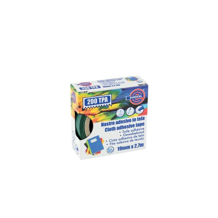Nastro adesivo telato Eurocel formato 19x2,7 mt- colore verde 016314194 -16 main product photo