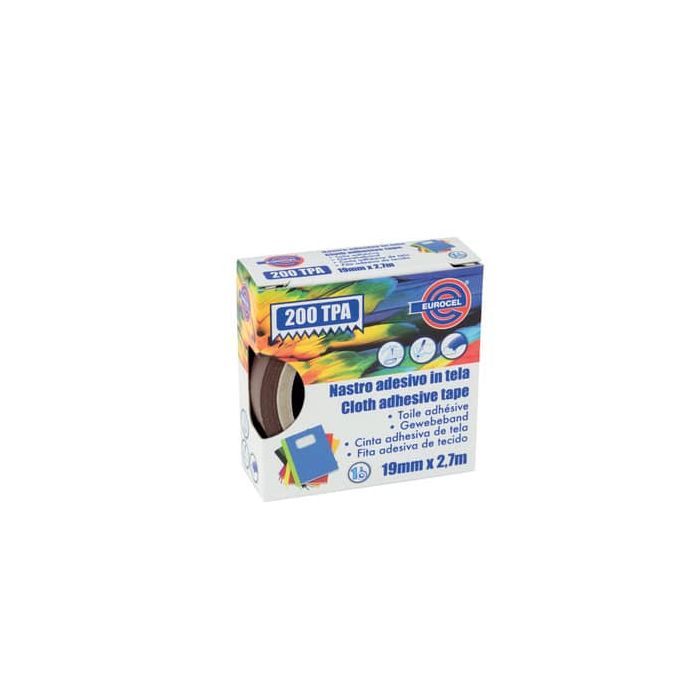 Nastro adesivo telato Eurocel formato 19x2,7 mt- colore marrone 16114194 main product photo