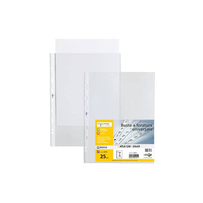 Buste a perforazione universale Sei Rota ATLA buccia arancia formato 22x33 cm - 15/100 - 662315 main product photo