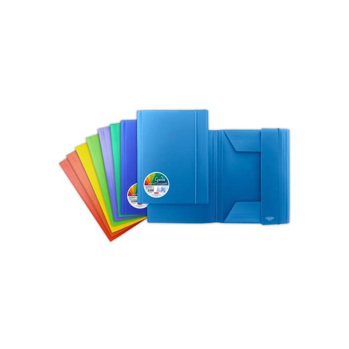Cartelletta a 3 lembi con elastico Sei Rota GARDA in PP 24 colori assortiti P0000190 main product photo