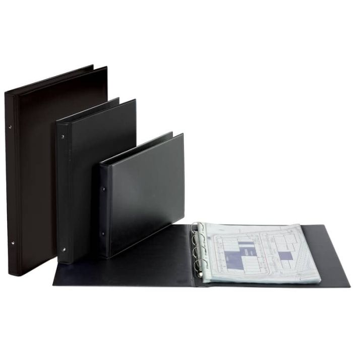 Raccoglitore FAVORIT 35,5x24 cm 2 anelli tondi Ø 25 mm nero 100460393 main product photo
