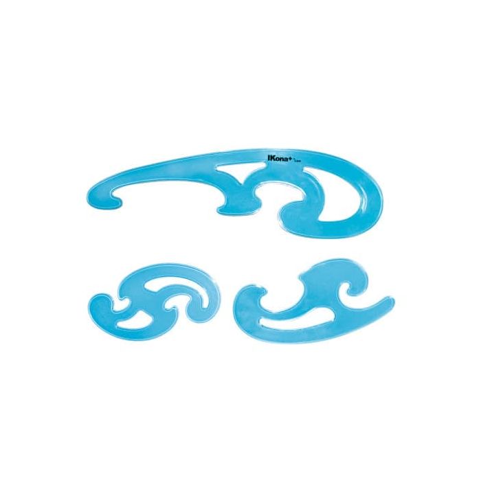 Set curvilinee IKONA colore azzurro 576 main product photo