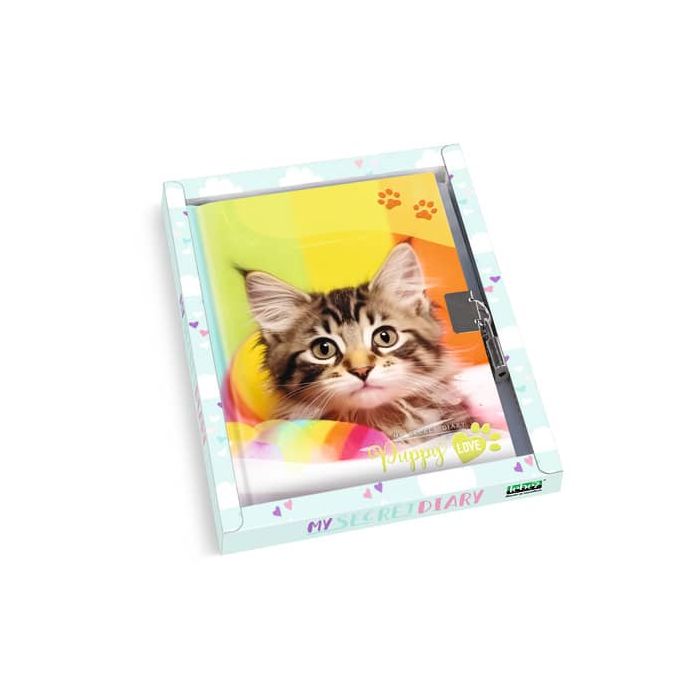Diario dei segreti con lucchetto Lebez fantasia cuccioli 4492 main product photo