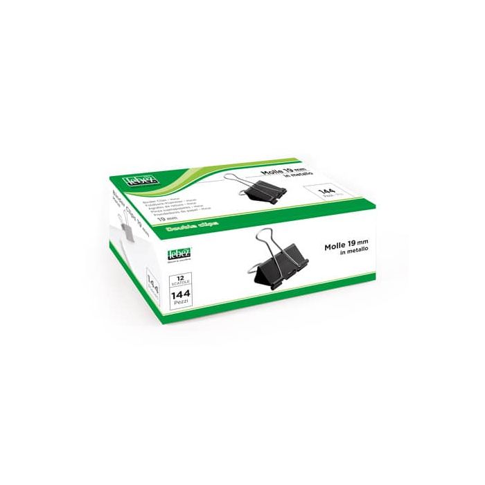 Molla double clips Lebez formato 19 mm 510/4-B main product photo