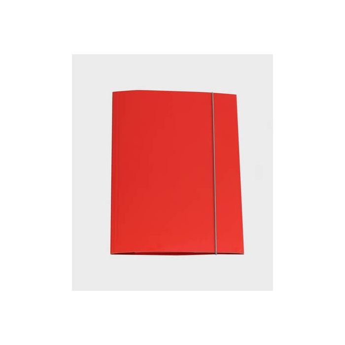 Cartella a tre lembi con elastico Cartotecnica del Garda 25x34,5 cm 0,8 mm colore rosso - CG0032LBXXXAE02 main product photo