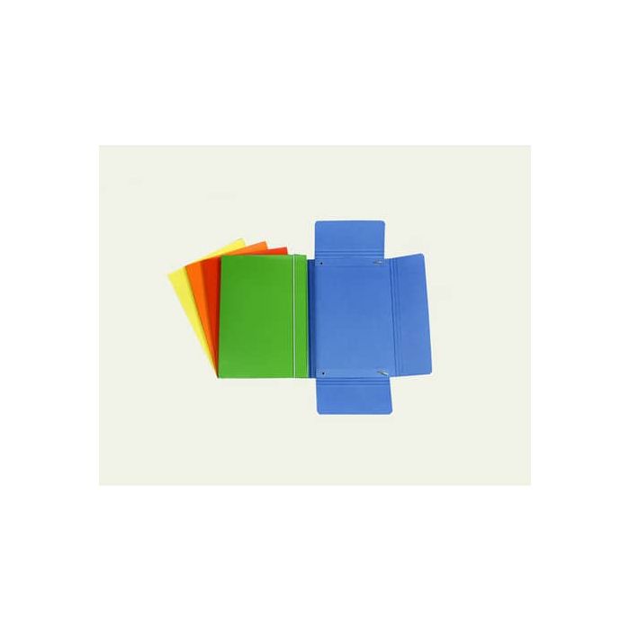 Cartella a tre lembi con elastico Cartotecnica del Garda 17x25 cm 10 colori assortiti - CG0040LBXXXAE15 main product photo