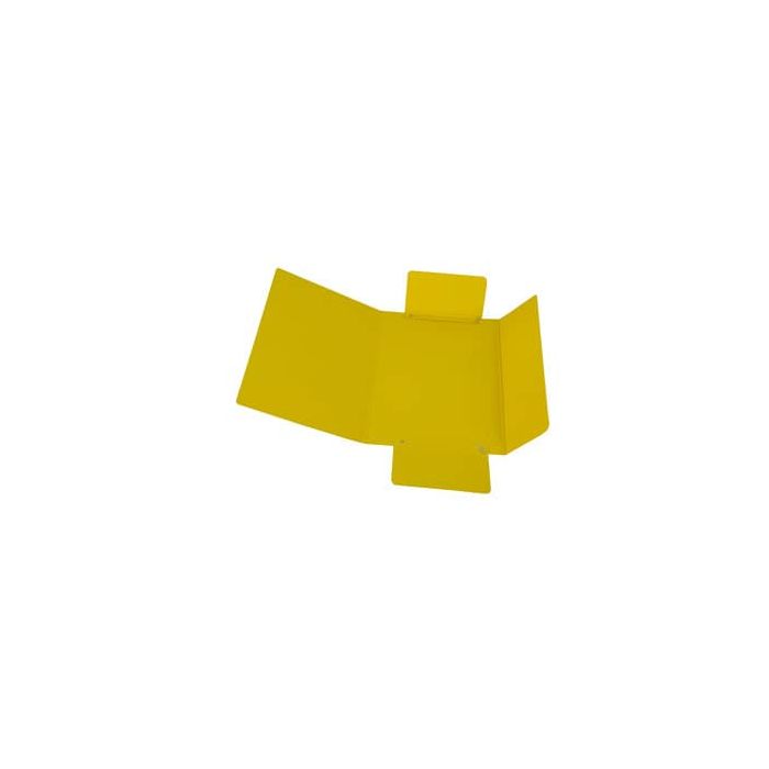 Cartella a tre lembi con elastico Cartotecnica del Garda 17x25 cm colore giallo - CG0040LBXXXAE04 main product photo