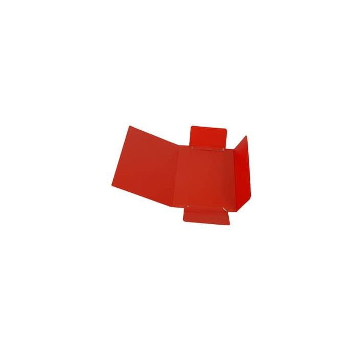 Cartella a tre lembi con elastico Cartotecnica del Garda 17x25 cm colore rosso - CG0040LBXXXAE02 main product photo