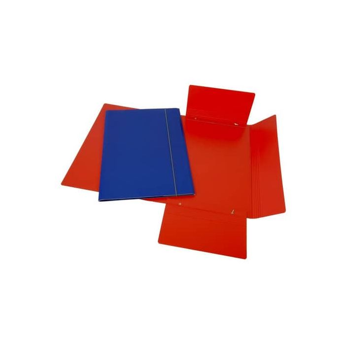 Cartella a tre lembi in presspan Cartotecnica del Garda 35x50 cm colore rosso - CG0080PDXXXAN02 main product photo