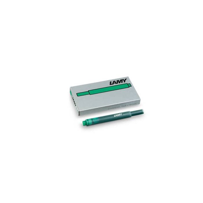 Cartucce ricambio Lamy T10 in confezione da 5 colore inchiostro verde 1211478 main product photo