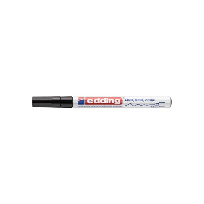 Marcatore a vernice Edding 780 in confezione da 10 pezzi colore nero 4-780001 main product photo